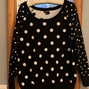 Polka dot sweater